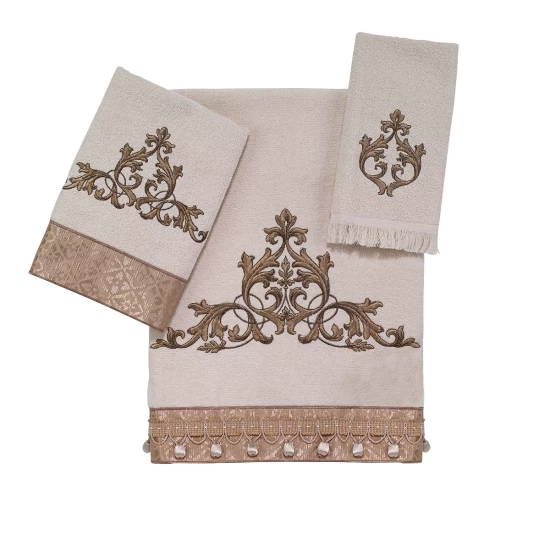 Brand new โญ Avanti Monaco Embroidered Fingertip Towel Ivory ๐ 4 Brand new โญ Avanti Monaco Embroidered Fingertip Towel Ivory ๐ - Image 2
