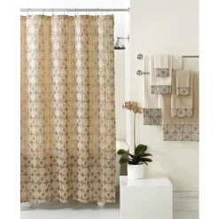 Hot Sale 🥰 Avanti Bath Accessories, Galaxy Shower Curtain Silver 😀 -Avanti Sales Store unnamed file 162