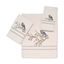 Best Sale โ๏ธ Avanti Modern Farmhouse Cotton Embroidered Bath Towel White โค๏ธ