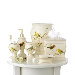 Promo 🎁 Avanti Bath Accessories, Gilded Birds Tissue Holder Ivory 🎁 -Avanti Sales Store unnamed file 367