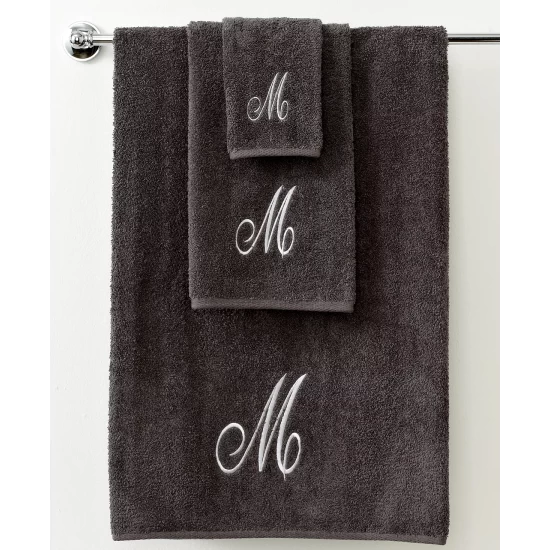 Coupon ๐ Avanti Bath Towels, Monogram Initial Script Granite And Silver Collection ๐ 4 Coupon ๐ Avanti Bath Towels, Monogram Initial Script Granite And Silver Collection ๐ - Image 2