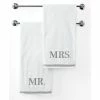 New 💯 Avanti Bath Towels, Mr. Or Mrs. 27 X 50 Bath Towel ⌛