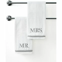 Deals 😀 Avanti Bath Towels, Mr. & Mrs. 16 X 30 Hand Towel 🤩
