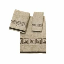 Buy โญ Avanti Pre Athena Embroidered Greek Key Hand Towel Linen ๐