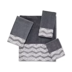 Coupon 😀 Avanti Bath Towels, Monogram Initial Script Granite And Silver Collection 🎁